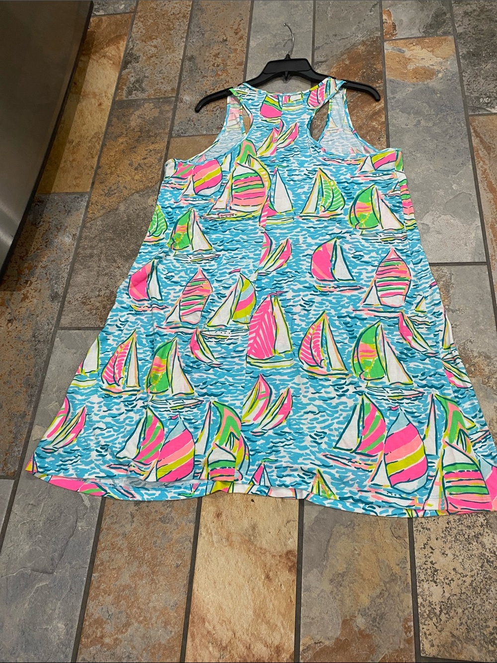 Lilly Pulitzer dress..  “ You Gotta Regatta”. Sz.  L - Picture 5 of 6